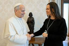 Venezuela's Machado asks Pope Leo to press for release of prisoners