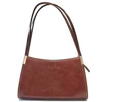Image of classic Gucci handbag in rich brown leather