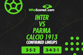 Inter vs Parma Calcio 1913 Confirmed Lineups