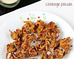 Cabbage Pakora Recipe (Cabbage Pakora in South Indian Style)