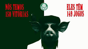 Palmeiras provoca Corinthians após vitória: “Libertadores é pra porcos”