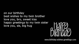 Twins birthday poems and first bday quotes and messages via Relatably.com