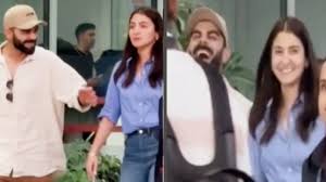 Anushka Sharma, Virat Kohli are all smiles at airport ahead of IPL Qualifier 1