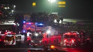Plane and ground vehicle collide at New York's LaGuardia Airport