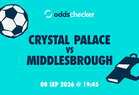 Crystal Palace vs Middlesbrough: Lineups, Prediction, Betting Tips & Odds