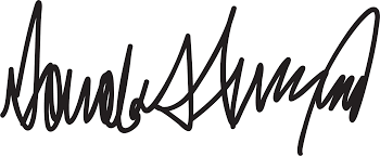Image result for TRUMP SIGNATURE