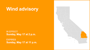 Wind advisory issued for San Bernardino County for Sunday