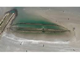 "Navio fantasma" naufragado há mais de 130 anos é encontrado encalhado em Santos após maré baixa desenterrar estrutura