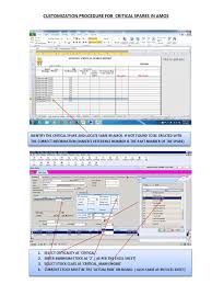 Critical Spares Customization in AMOS | PDF | Finance ...