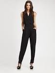 Black Jumpsuits Women s Backless Plunge - Missguided