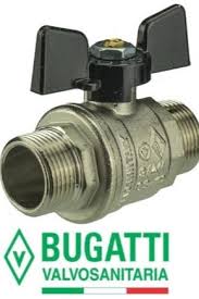Ball valve "Bugatti": brass products 1/2 and 3/4 with the ...