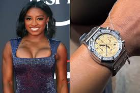 Simone Biles Flaunts $50,000 Diamond Watch