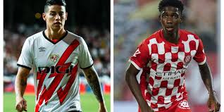 James Rodríguez vs. Yaser Asprilla: duelo de cracs colombianos en visita de 
Rayo a Girona en la liga española; hora y TV