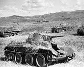 Image of Soviet tanks in action at Khalkhin Gol