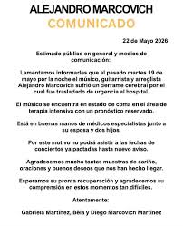 Alejandro Markovich está en coma