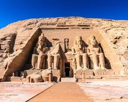 Image of literary work or film referencing Abu Simbel, demonstrating its influence on popular culture.