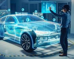 Image of engineers collaborating on EV design