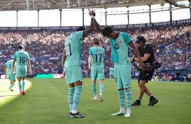 ثنائية جمال تقود برشلونة للفوز على ليفانتي 4-2 بالدوري