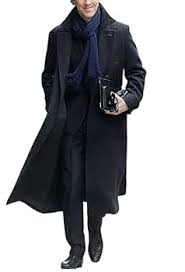 Leder Fashions Men's Stylish Sherlock Holmes Cotton Costume Coat - Cumberbatch Classic Black Trench Coat : Clothing, Shoes & Jewelry - Amazon.com - Product from Amazon.com
