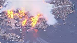 Fire at Denver recycling facility sends smoke plume into metro area
