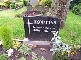Grab von Hilke Baumann (1920-2008), Friedhof Etzel
