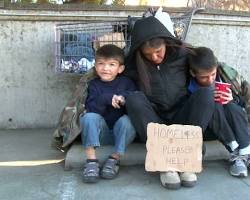 Image of homeless families in LA