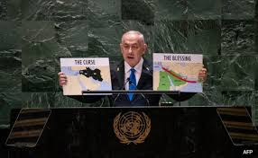 Benjamin Netanyahu: UN Speech Highlights 'Blessing' and 'Curse' Maps, Warns Iran of Consequences