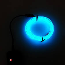 EL Wire Fluorescent Lights 16.4ft/5m, Portable EL Wire ...