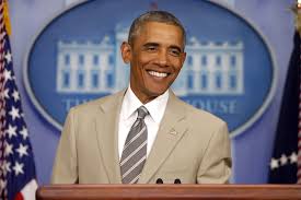 We’re on the hunt for Barack Obama’s tan suit. Help us find it.