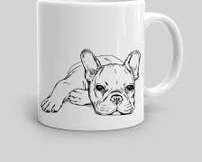 person giving a dog mug as a giftの画像