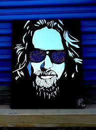 The Dude Glass Art - the-dude-tom-runkle