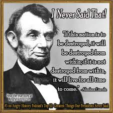 Quotes From Lincoln. QuotesGram via Relatably.com