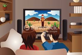 Image result for cartoons watching a movie