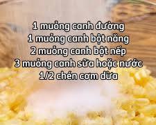 Hình ảnh về 2 muỗng canh bột nếp