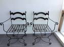 Wrought iron dining chairs Sydney