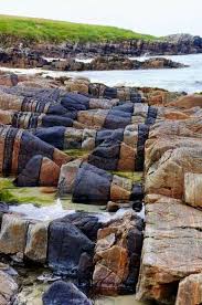Hosta Beach rock formations - North Uist, Outer Hebrides ...