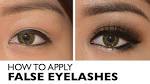 False Eyelashes Makeup Tutorial