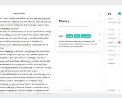 Image of Grammarly software for thesis writing
