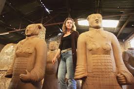 Terracotta Woman Marian Heyerdahl, Terracotta Warriors, Army for peace, peace army terracotta, Terracotta women