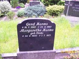 Grab von Margarethe Harms (geb. Dirks) (20.09.1900-01.07.1971 ...