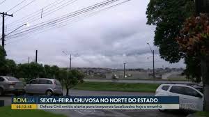 Chuva forte atinge Londrina com dezenas de raios e alerta da Defesa Civil para temporais