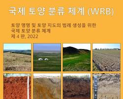 다양한 흙의 질감을 보여주는 이미지 (모래, 진흙, 롬 등), 흙의 중요성 강조 이미지