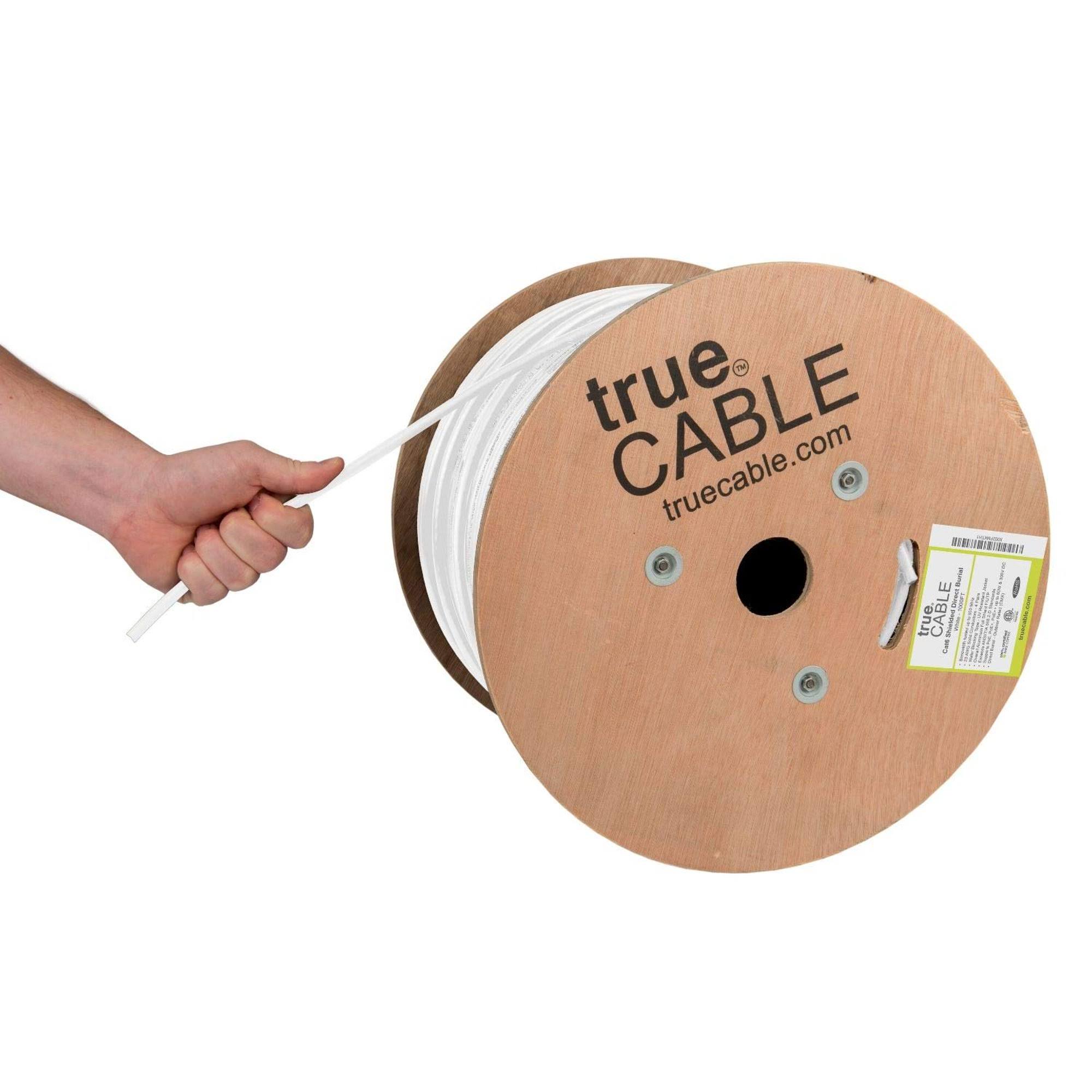 True Cable trueCABLE Cat6 Direct Burial Shielded FTP 500ft Waterproof
