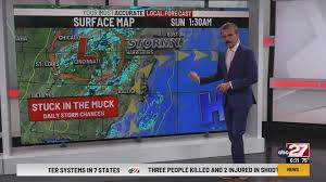 Humid pattern with nearly daily rain chances sets up