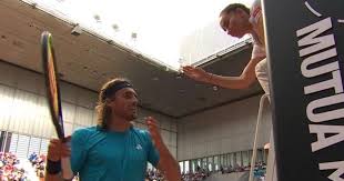 Stefanos Tsitsipas angrily confronts umpire at Madrid Open after being hit with penalty