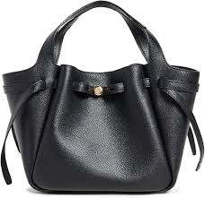 Amazon.com: Tory Burch Women's Romy Pebbled Satchel, Black, One Size : Clothing, Shoes & Jewelry