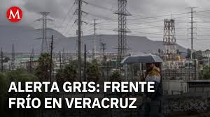 Protección Civil anuncia alerta gris por frente frío en Veracruz