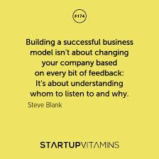 Startup Quotes - Building a successful business model isn&#39;t about... via Relatably.com