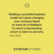 Startup Quotes - Building a successful business model isn&#39;t about... via Relatably.com