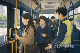 울산시 ‘현금 없는 시내버스’시범 운영 첫날 시민 모니터링 실시